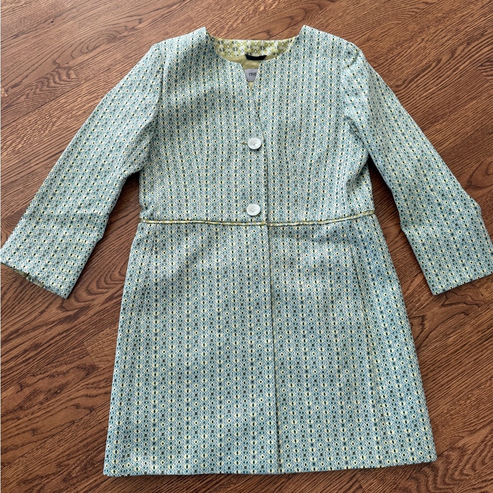 CINZIA ROCCA ICONS Lady Jacket Coat‎ Jacquard Metallic Art to Wear Old Money 8